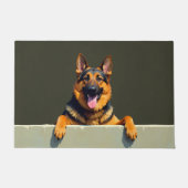 Deutsche Schäferhund Türmatte Kunst (Vorderseite)