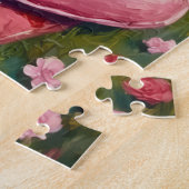 Deutsche Schäferhund Valentinstag Kunst Puzzle (Seite)
