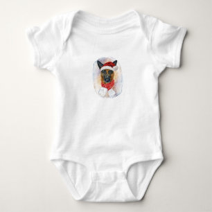 Deutsche Schäferhund-Weihnachtsgeschenke für Hunde Baby Strampler