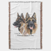 Deutsche Schäferhunde Decke (Vorderseite Vertikal)