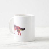 Deutsche Schäferhunde Geometrisches Muster Silhoue Kaffeetasse (Vorderseite Links)