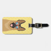 Deutsche Schäferhunde-Gepäckanhänger Gepäckanhänger (Vorderseite horizontal)