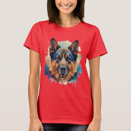 Deutsche Schäferhunde-Geschenkideen T-Shirt (Vorderseite)