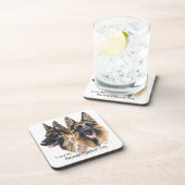 Deutsche Schäferhunde Getränkeuntersetzer (Rechte Seite)