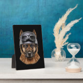 Deutsche Schäferhunde Helm Geschenk für Biker in M Fotoplatte (Seite)