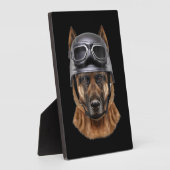 Deutsche Schäferhunde Helm Geschenk für Biker in M Fotoplatte (Seite)