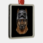 Deutsche Schäferhunde Helm Geschenk für Biker in M Ornament Aus Metall (Rechts)
