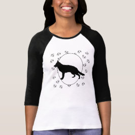 Deutsche Schäferhunde - Herz und Drucke T-Shirt