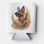 Deutsche Schäferhunde im Ozeanstil Dosenkühler (Vorderseite)