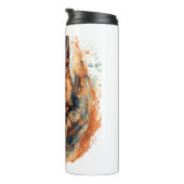 Deutsche Schäferhunde im Ozeanstil Thermosbecher (Nach rechts gedreht)