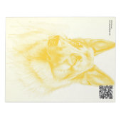Deutsche Schäferhunde in Aquarellen Notizblock (Vorderseite)