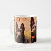 Deutsche Schäferhunde Kaffeetasse (Vorderseite Links)