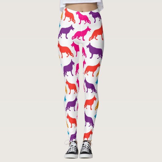 Deutsche Schäferhunde Leggings (Vorderseite)