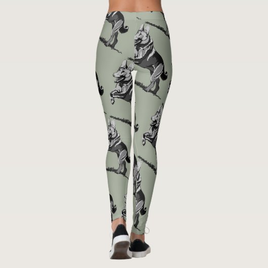 Deutsche Schäferhunde Leggings (Rückseite)