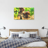 Deutsche Schäferhunde Leinwanddruck (Insitu (Schlafzimmer))