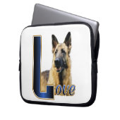 Deutsche Schäferhunde-Liebe Laptopschutzhülle (Vorderseite Links)