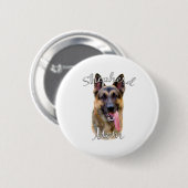 Deutsche Schäferhunde Mama 2 Button (Vorne & Hinten)