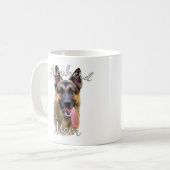 Deutsche Schäferhunde Mama 2 Kaffeetasse (Vorderseite Links)