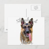 Deutsche Schäferhunde Mama 2 Postkarte (Vorne/Hinten)