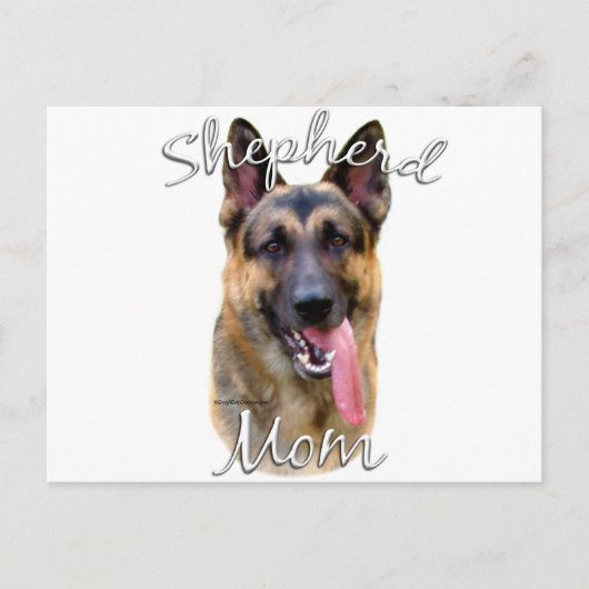 Deutsche Schäferhunde Mama 2 Postkarte (Vorderseite)