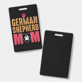 Deutsche Schäferhunde-Mama Ausweis (Vorder- & Rückseite)
