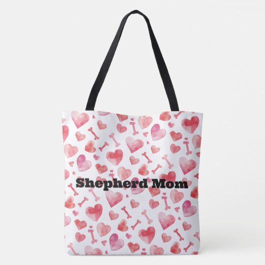 Deutsche Schäferhunde Mama Hunde Eltern Liebe Wass Tasche (Rückseite)