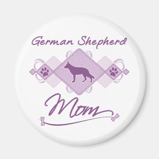 Deutsche Schäferhunde-Mama Magnet (Vorne)