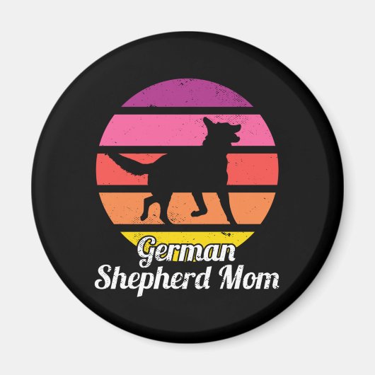 Deutsche Schäferhunde-Mama Magnet (Vorne)