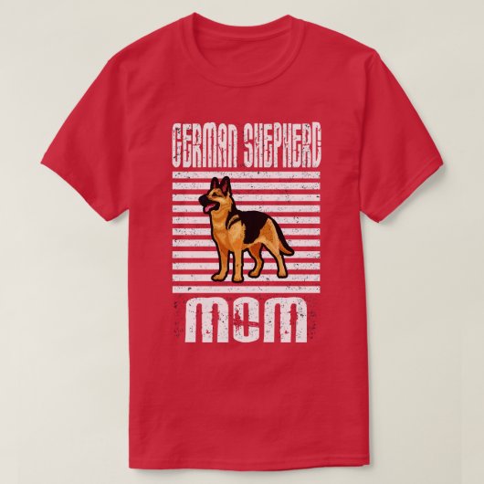 Deutsche Schäferhunde Mama Proud Hunde T-Shirt (Design vorne)