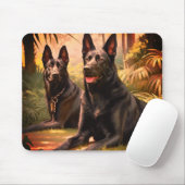 Deutsche Schäferhunde Mousepad (Mit Mouse)