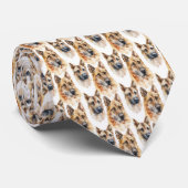 Deutsche Schäferhunde Muster Krawatte (Gerollt)