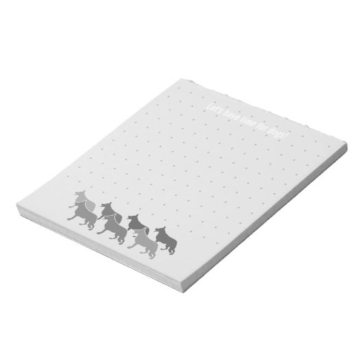 Deutsche Schäferhunde Notizblock (Rotiert)