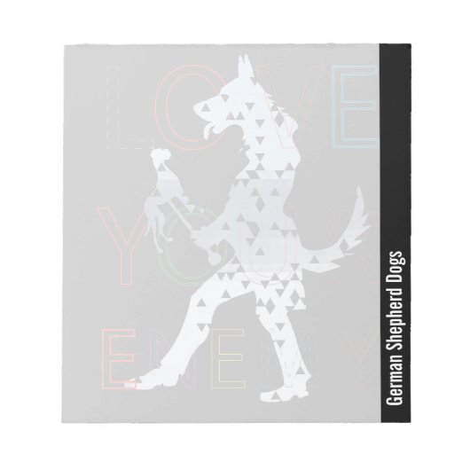 Deutsche Schäferhunde Notizblock (Vorderseite)