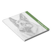 Deutsche Schäferhunde Notizblock (angewinkelt)