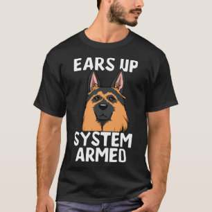 Deutsche Schäferhunde Ohren Funny Dog / Neck T-Shirt