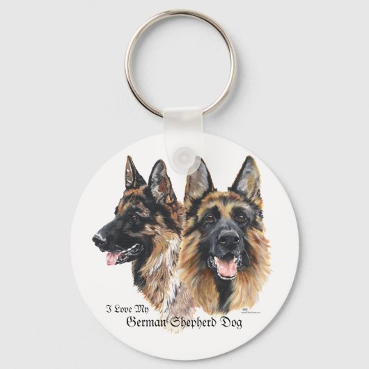 Deutsche Schäferhunde Schlüsselanhänger (Vorderseite)