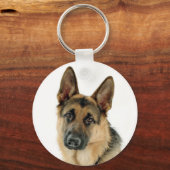 Deutsche Schäferhunde-Schlüsselkette Schlüsselanhänger (Vorderseite)