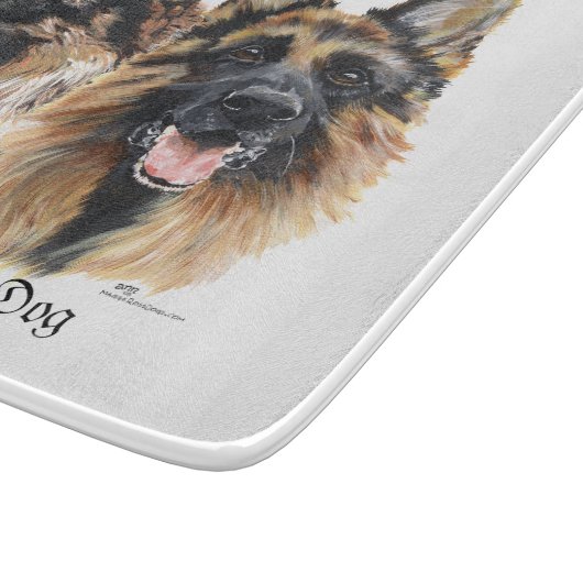 Deutsche Schäferhunde Schneidebrett (Ecke)