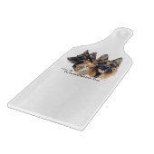 Deutsche Schäferhunde Schneidebrett (Ecke)