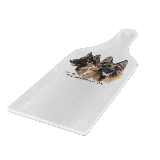 Deutsche Schäferhunde Schneidebrett (Ecke)