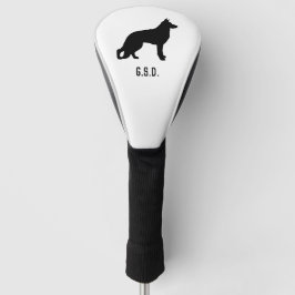 Deutsche Schäferhunde-Silhouette Benutzerdefiniert Golf Headcover
