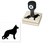 Deutsche Schäferhunde-Silhouette Gummistempel (Stempel)