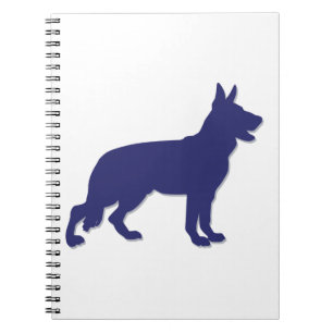 Deutsche Schäferhunde-Silhouette Notizblock