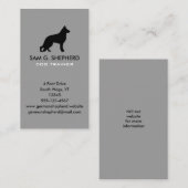 Deutsche Schäferhunde Silhouette Vertikal Visitenkarte (Vorne/Hinten)