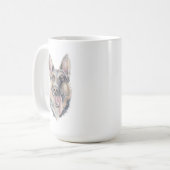 Deutsche Schäferhunde-Tasse | 15 oz Kaffeetasse (Vorderseite Links)