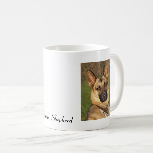Deutsche Schäferhunde-Tasse Kaffeetasse (VorderseiteRechts)
