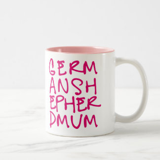 Deutsche Schäferhunde-Tasse Zweifarbige Tasse