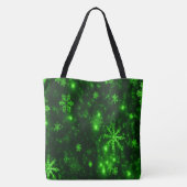 Deutsche Schäferhunde Toy Rentier Grüne Schneefloc Tasche (Rückseite)