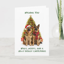 Deutsche Schäferhunde Weihnachten