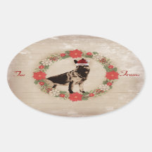 Deutsche Schäferhunde-Weihnachtsgeschenke Tags